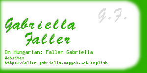 gabriella faller business card